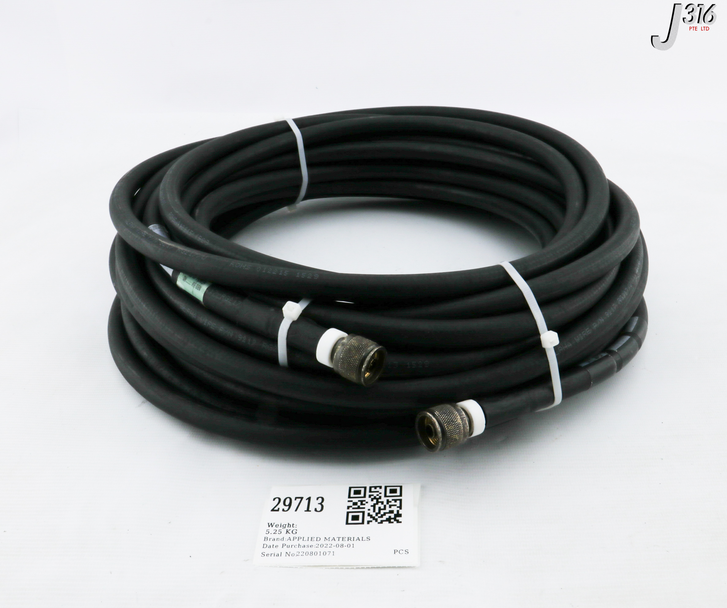 #. 29713 APPLIED MATERIALS RF CABLE COAXIAL, LENGTH 16M (PARTS) 0150